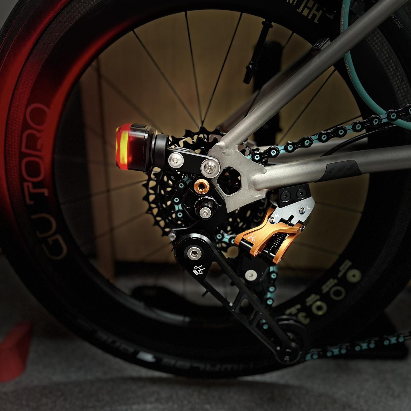 Tail Light Rack Mount For Brompton Folding Bikes