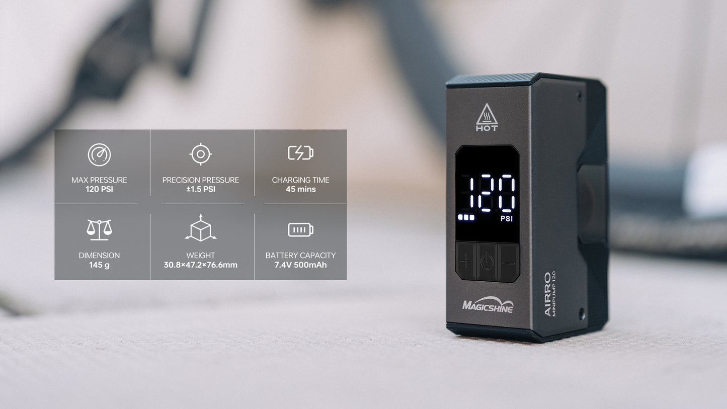 Magicshine Airro Mini Rechargeable Bike Air Pump