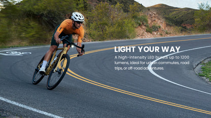 ALLTY 1200U Underneath Mounted Bike Front Light