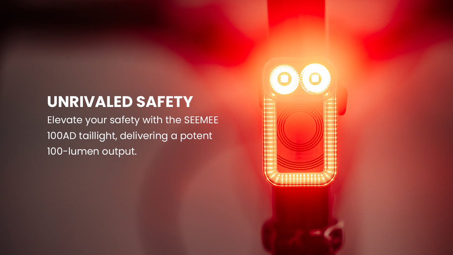 SEEMEE 100AD Radar Detection Bike Tail Light