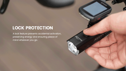 ALLTY 1200U Underneath Mounted Bike Front Light