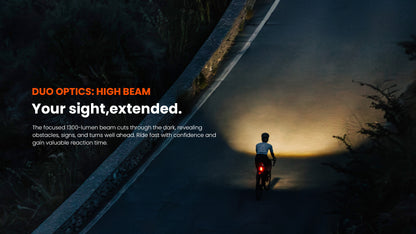 HORI 1300 PRO Dual Mounted Bike Light