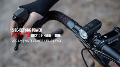 ALLTY 200 Rechargeable USB-C Road Bike Light
