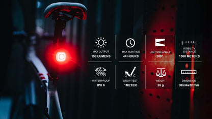 SEEMEE 150 Smart Bike Rear Light - Single / Combo