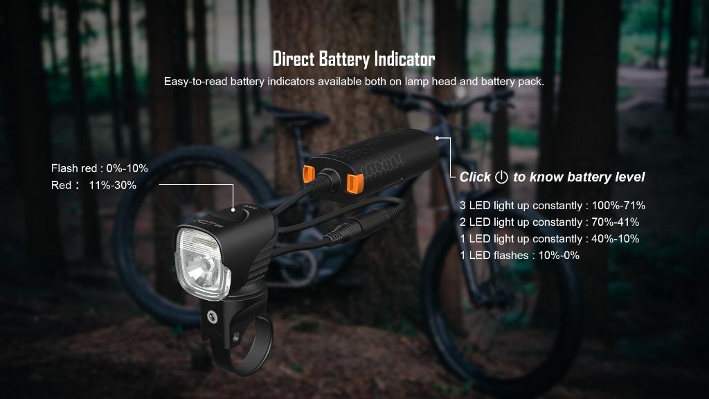 MJ-900S Lightweight Bike Light
