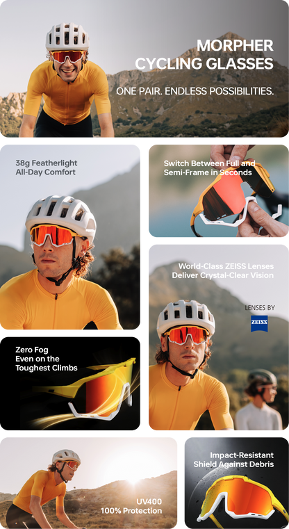 Morpher Cycling Glasses - Mirror Photochromic Model