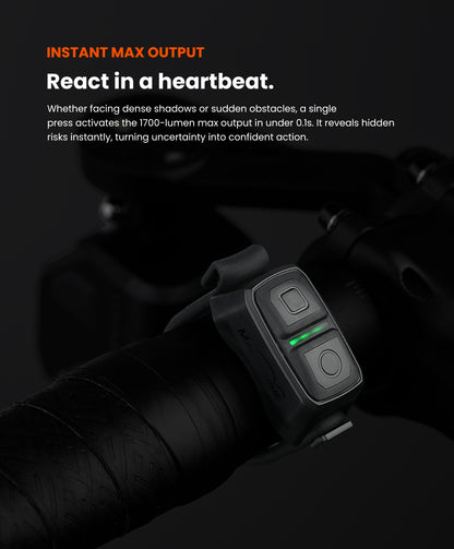 Magicshine EVO 1700 Pro Underneath Mounted Bike Light With Cut-Off Line Design