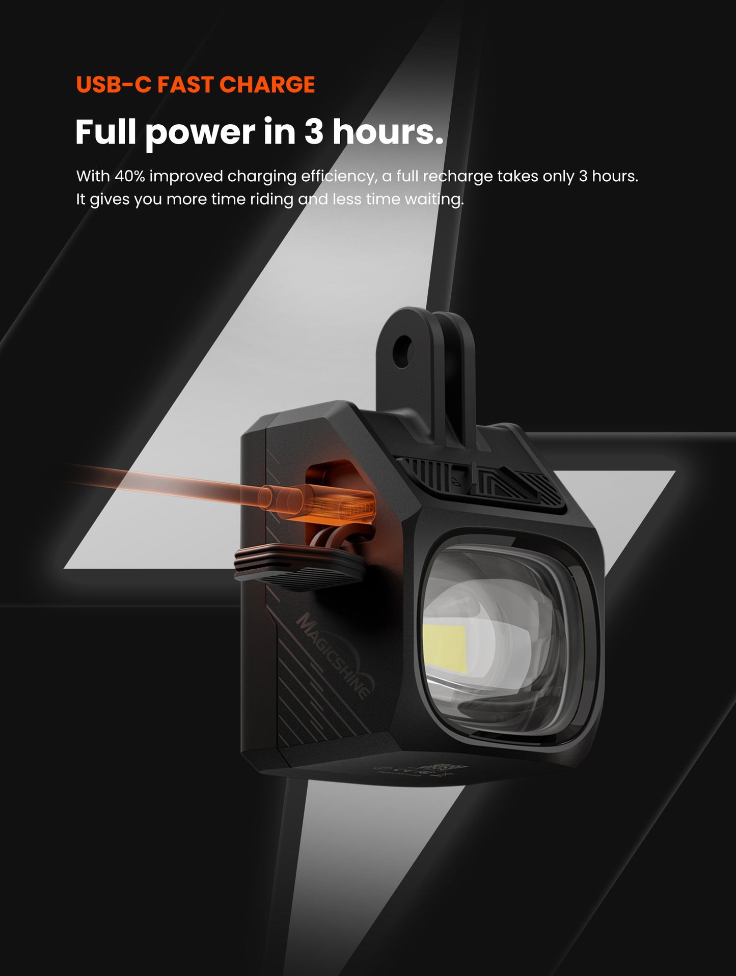 Magicshine EVO 1700 Pro Underneath Mounted Bike Light With Cut-Off Line Design