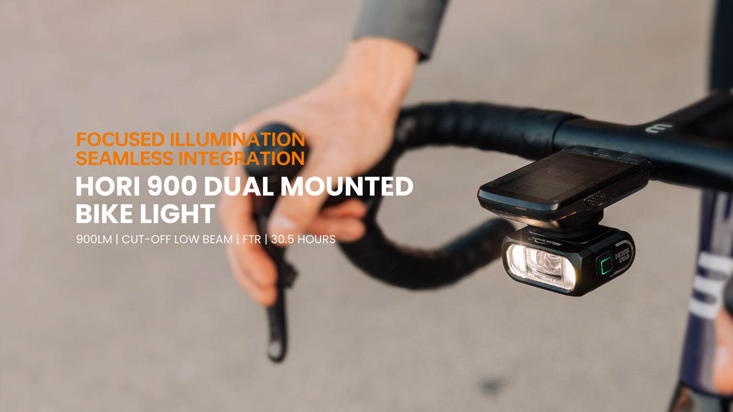 HORI 900 DUAL MOUNTED BIKE LIGHT