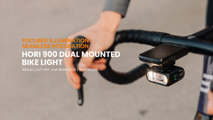 HORI 900 DUAL MOUNTED BIKE LIGHT