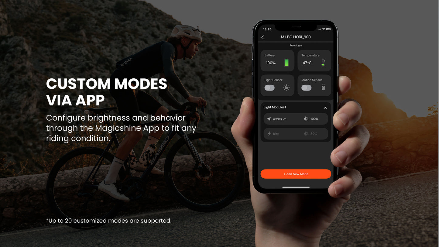 HORI 900 DUAL MOUNTED BIKE LIGHT