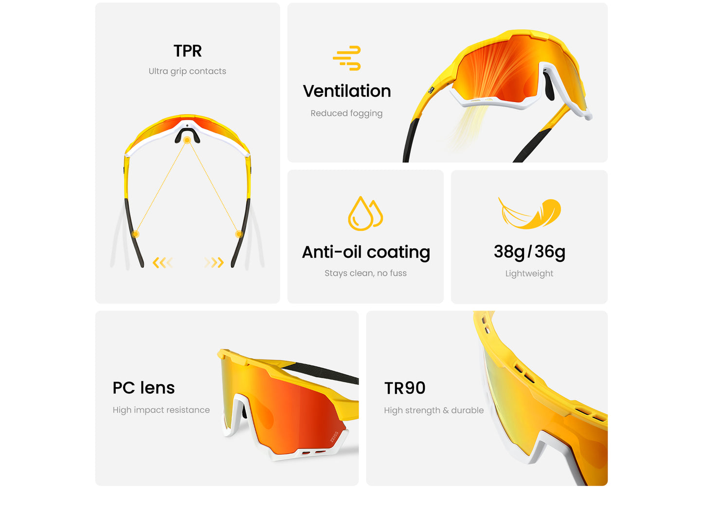 Morpher Cycling Glasses - Mirror Photochromic Model