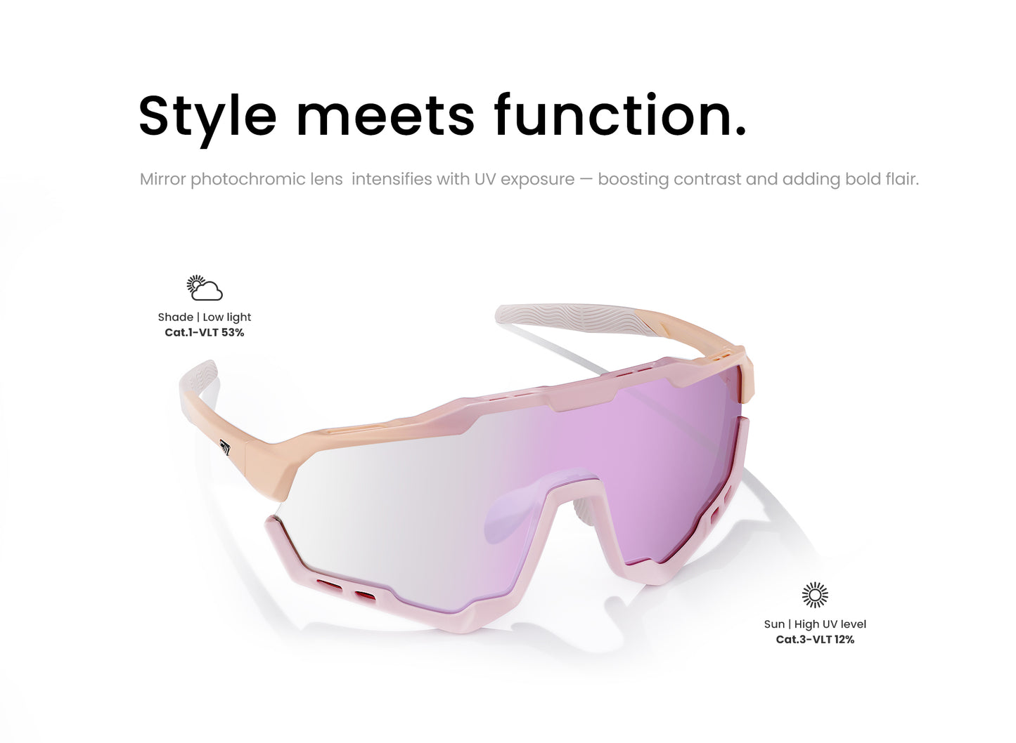 Morpher Cycling Glasses - Mirror Photochromic Model