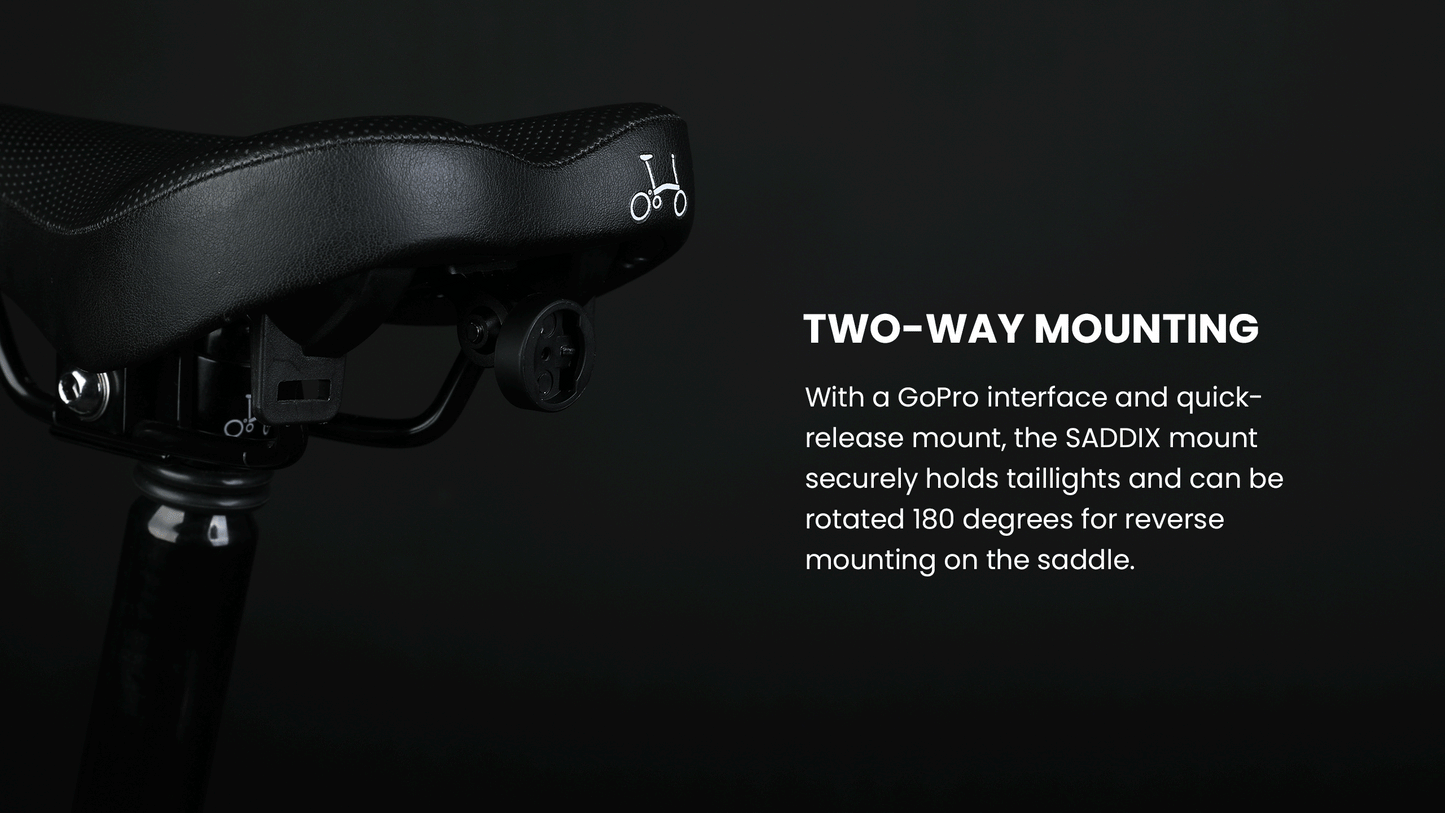 Magicshine SADDIX Mount - GoPro Mount for Brompton Bikes with SEEMEE Series Tail Light Adapter