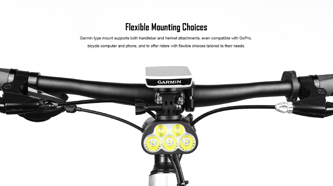 Monteer 8000S V2 Bike Front Light With Wireless Remote Switch