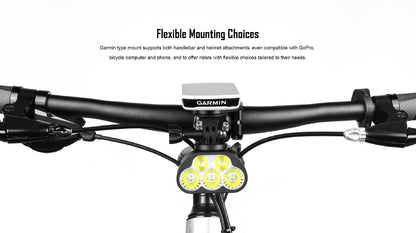 Monteer 8000S V2 Bike Front Light With Wireless Remote Switch