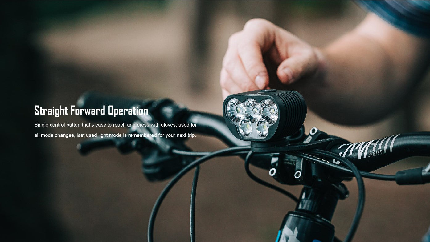 Monteer 8000S V2 Bike Front Light With Wireless Remote Switch