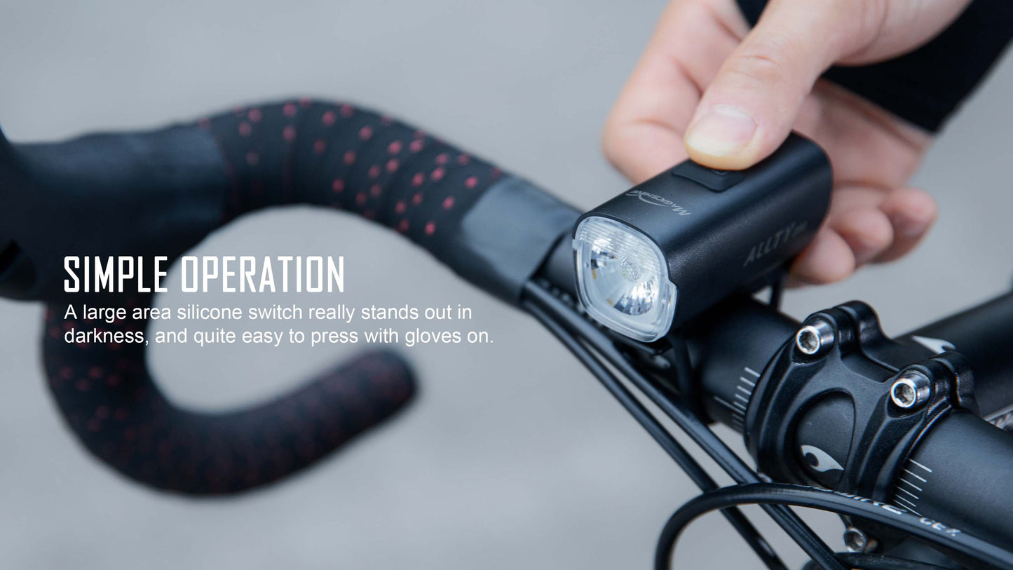 ALLTY 200 Rechargeable USB-C Road Bike Light